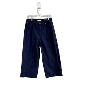 Women's Joules Denim Connie Wide Leg Crop Navy Jeans. Size 12